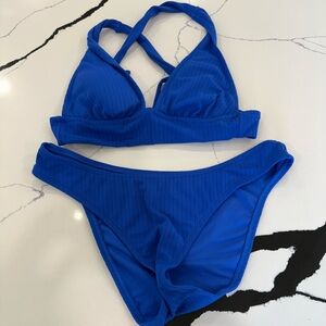 Shade & Shore Royal Blue Bikini Set M/L